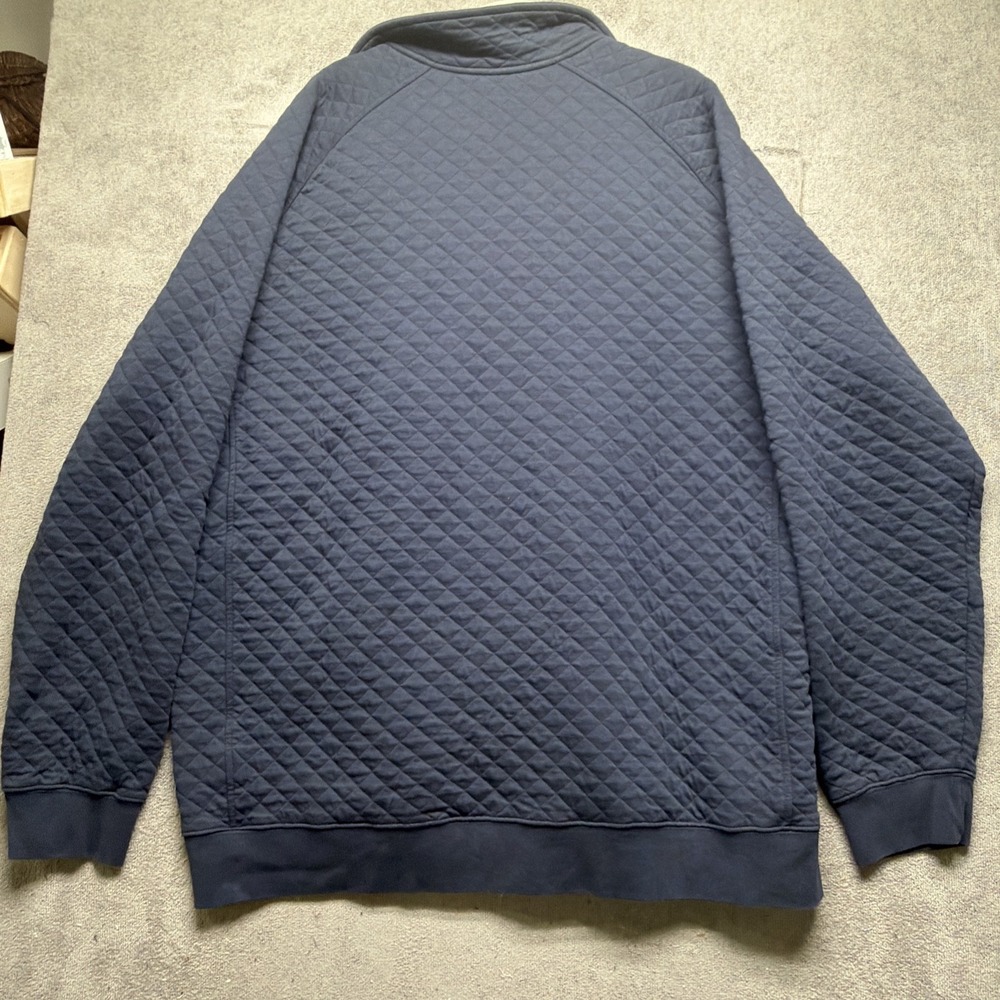 LL Bean Quilted Zip Jacket Men's Navy Blue Traditional Fit XXL Tall - Picture 8 of 9